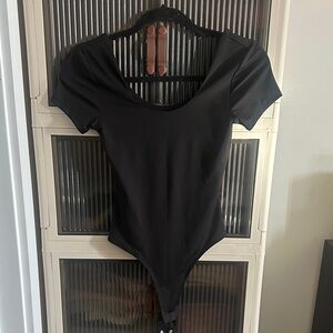 Black Short Sleeve Bodysuit